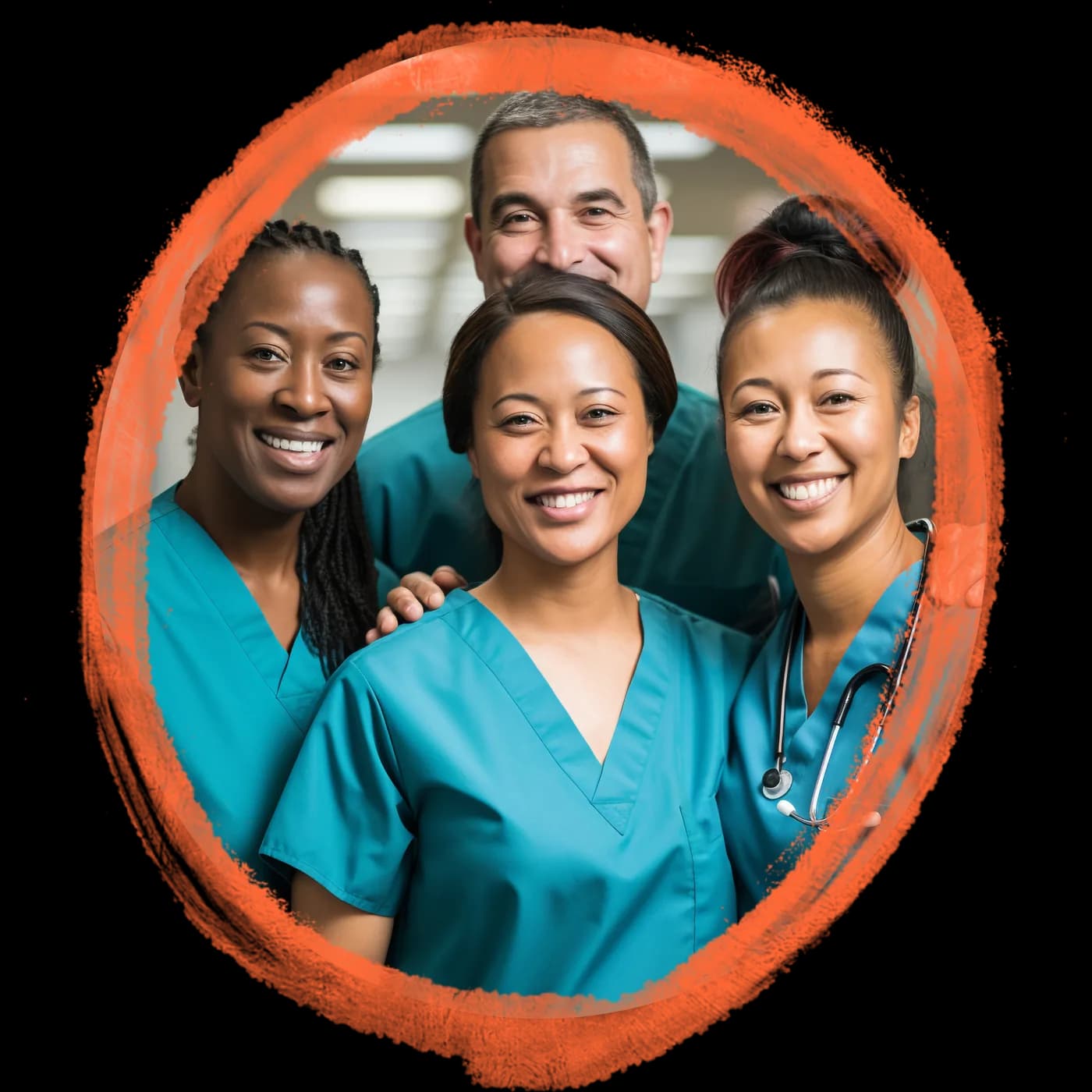 The smiling 123 GA Home Healthcare nursing team